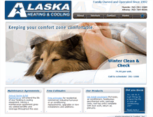Tablet Screenshot of alaskaheatingandcooling.com